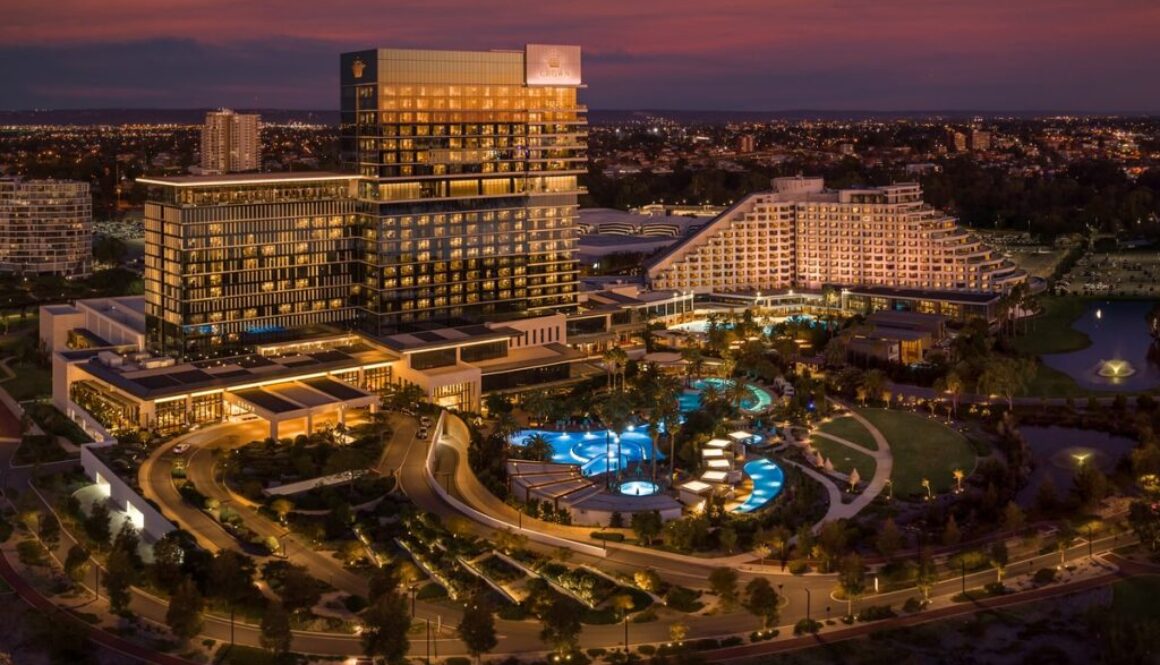 220330-Crown-Perth-Resorts-AerialSunset-1200x771